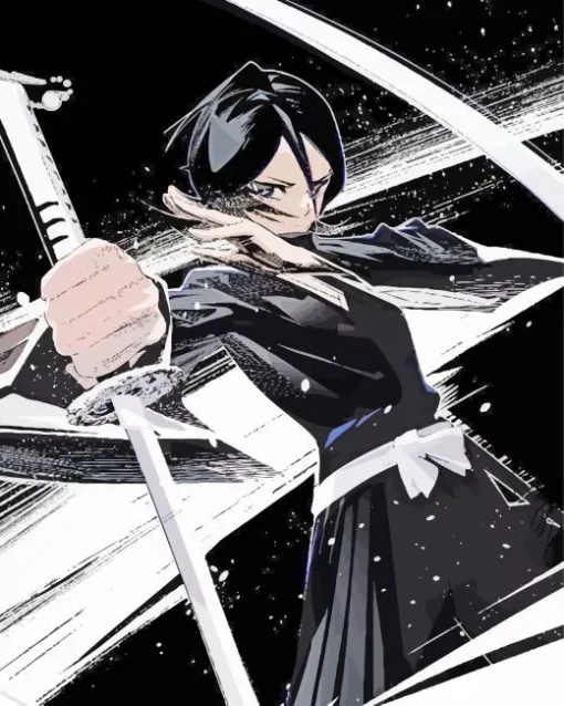 Bleach Anime Rukia Kuchiki 5D Diamond Painting