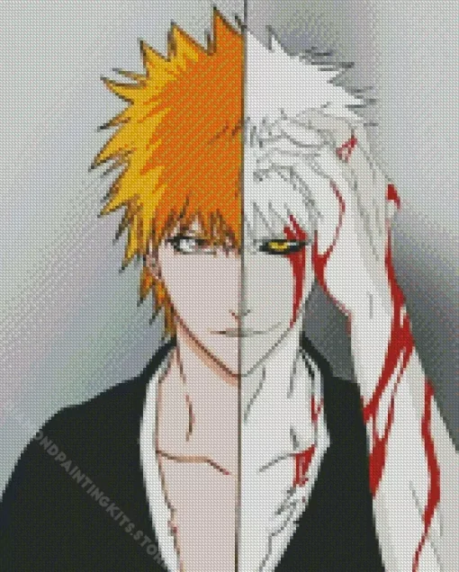 Bleach Ichigo Half Hollow 5D Diamond Painting