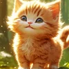 Blonde Kitten 5D Diamond Painting