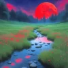 Blood Moon Forest 5D Diamond Painting