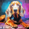 Bloodhound Dog Art 5D Diamond Painting