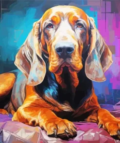 Bloodhound Dog Art 5D Diamond Painting