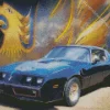 Blue 1977 Trans Am Car 5D Diamond Painting