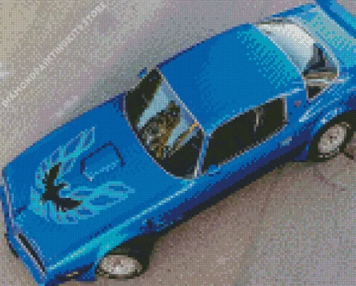 Blue 1978 Trans Am 5D Diamond Painting