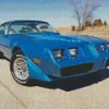 Blue 1979 Firebird Car 5D Diamond Painting