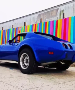 Blue 79 Corvette Chevrolet 5D Diamond Painting