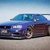 Blue R34 Skyline Gtr Car 5D Diamond Painting