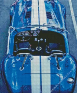 Blue Ac Cobra Car 5D Diamond Painting