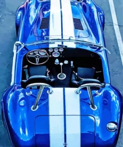 Blue Ac Cobra Car 5D Diamond Painting