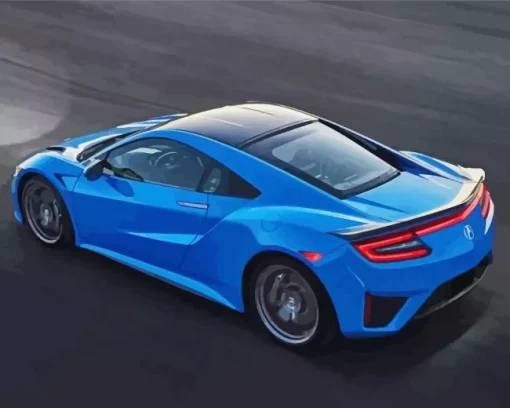 Blue Acura Nsx 5D Diamond Painting