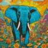 Blue Elephant 5D Diamond Painting