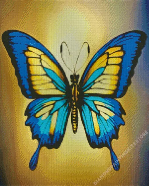 Blue Monarch Butterfly 5D Diamond Painting