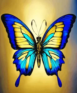 Blue Monarch Butterfly 5D Diamond Painting