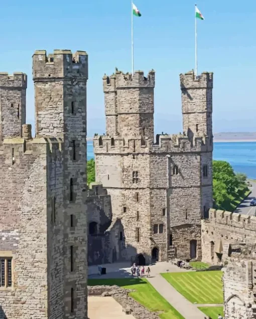 Caernarfon Castle 5D Diamond Painting