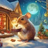 Christmas Mouse Art 5D Diamond Painting