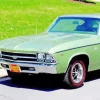 Classic Green 1969 Chevelle 5D Diamond Painting