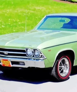 Classic Green 1969 Chevelle 5D Diamond Painting