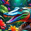 Colorful Alligator 5D Diamond Painting