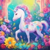 Colorful Fabulous Unicorn 5D Diamond Painting