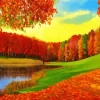 Cool Fall Nature 5D Diamond Painting