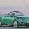 Cool Green Vw Bug Convertible 5D Diamond Painting