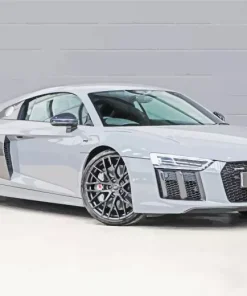 Cool Grey Audi R8 Art 5D Diamond Painting