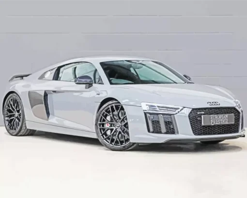 Cool Grey Audi R8 Art 5D Diamond Painting