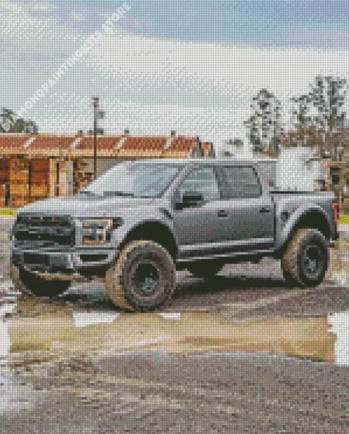 Cool Grey Ford F150 5D Diamond Painting