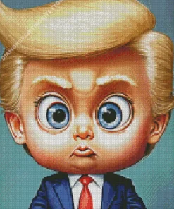 Cute Baby Donald Trump Art 5D Diamond Painting