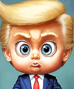 Cute Baby Donald Trump Art 5D Diamond Painting