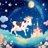 Cute Cow Nursery Style 5D Diamond Painting