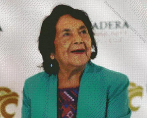 Dolores Huerta 5D Diamond Painting