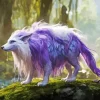 Elf Purple Wolf 5D Diamond Painting