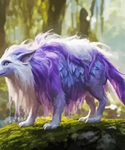 Elf Purple Wolf 5D Diamond Painting