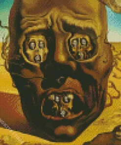 Face Of War Salvador Dali 5D Diamond Painting