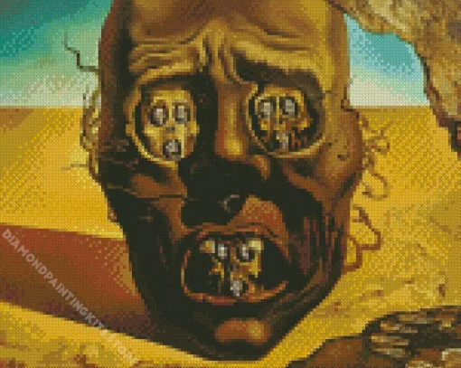 Face Of War Salvador Dali 5D Diamond Painting