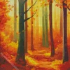 Fall Forest Illustration 5D Diamond Painting
