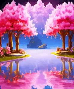 Fantasy Cherry Blossom 5D Diamond Painting