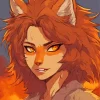 Female Warewolf Art 5D Diamond Painting