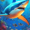 Great White Shark Art 5D Diamond Painting