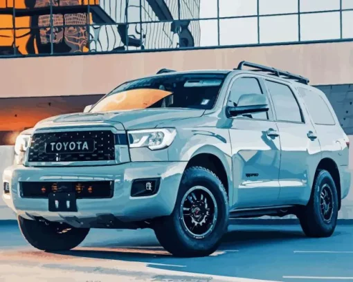 Grey Toyota Sequoia 5D Diamond Painting