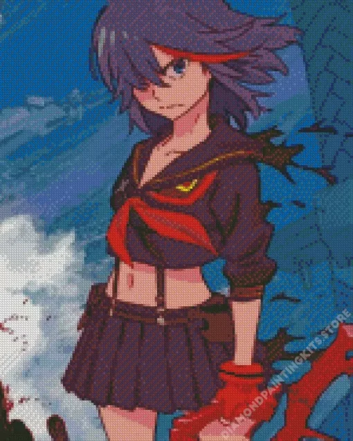 Japanese Ryuko Matoi 5D Diamond Painting