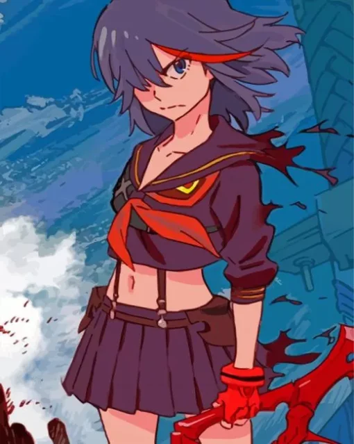 Japanese Ryuko Matoi 5D Diamond Painting