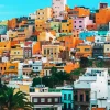 Las Palmas Colorful Houses 5D Diamond Painting