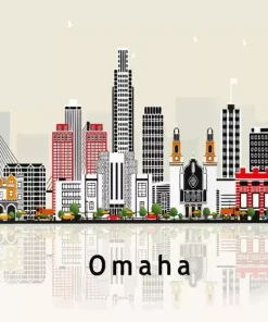 Omaha Poster Art 5D Diamond Painting