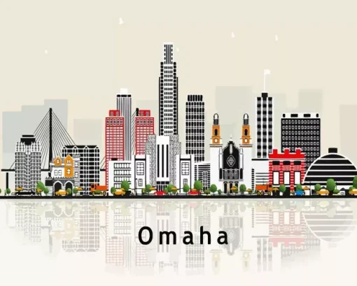 Omaha Poster Art 5D Diamond Painting