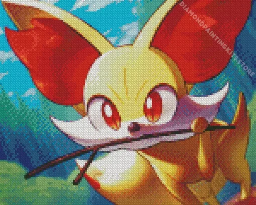 Pokemon Fennekin Anime 5D Diamond Painting