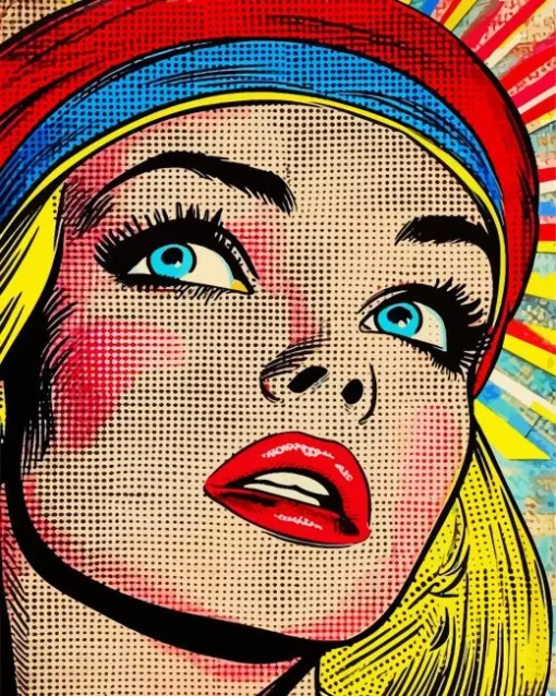 Pop Art Girl 5D Diamond Painting