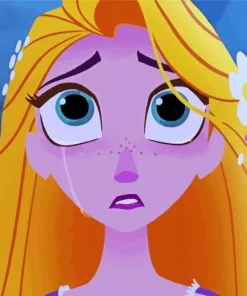 Sad Rapunzel Princess 5D Diamond Painting