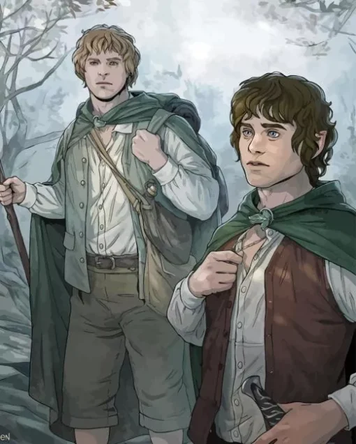 Sam And Frodo 5D Diamond Painting